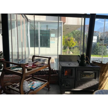 Dorello Odun Komur Sobası cm Fırınlı Mf 80