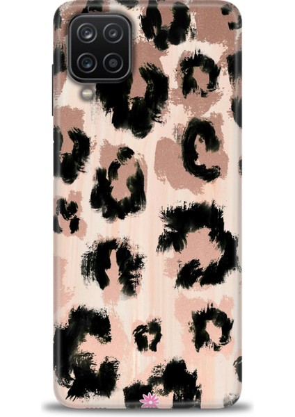 Samsung Galaxy A12 Kılıf Hd Baskılı - Leopar