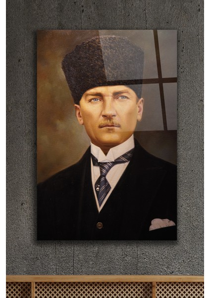 Atatürk Portre Cam Tablo 13