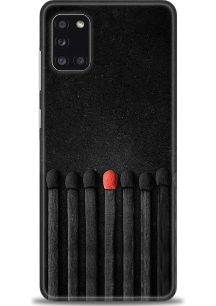 Samsung Galaxy A31 Kılıf Hd Baskılı - Kibrit Çöpleri
