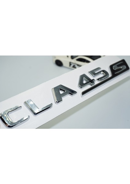 Benz Cla 45S Bagaj Siyah Krom Abs 3m 3D Yazı Logo