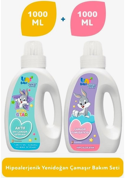 Çamaşır Deterjanı ( Alkol, Paraben, Boya Yok ) 1000ML + Yumuşatıcı 1000ML
