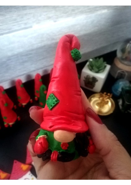 Yeni Yıl Temalı Gnome (Şans Cücesi) Biblo Gnome