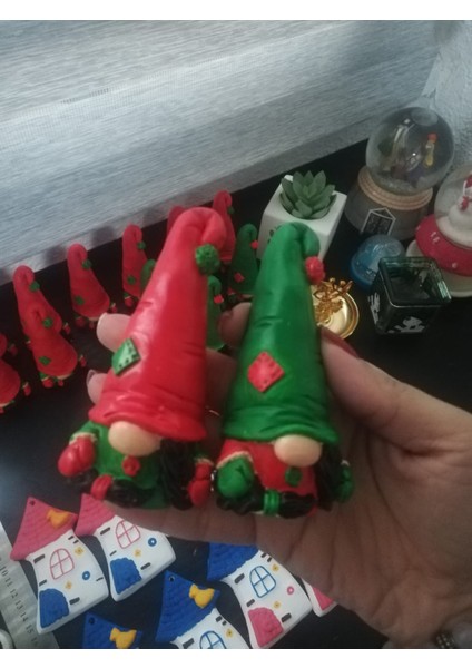 Yeni Yıl Temalı Gnome (Şans Cücesi) Biblo Gnome modelleri