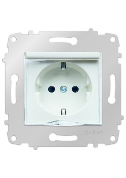 Grano Beyaz Topraklı Priz