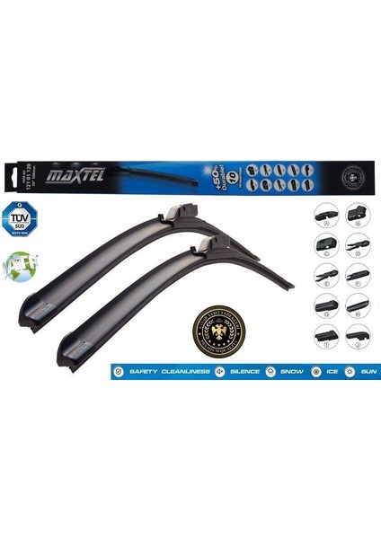 Silecek Süpürgesi Unıversal 10 Aparat Muz Tipi 17" 430MM