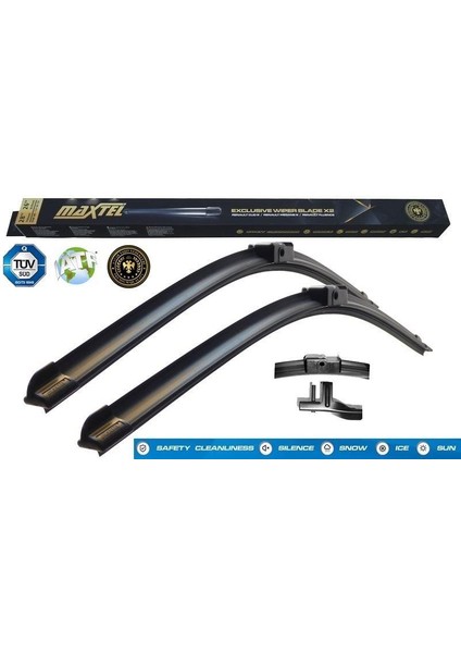 Silecek Süpürgesi 207 (06-12) / Focus Iı (04-12) Muz Tipi 26"+17" 650MM+430MM