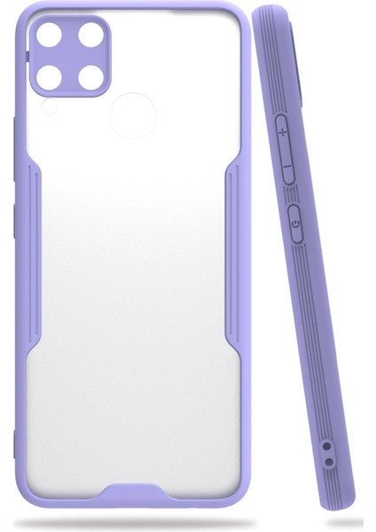 Realme C15 Kılıf Platin Silikon - Lila 300099