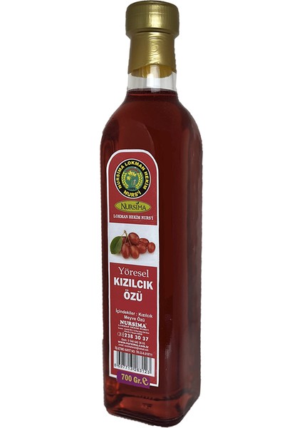 Yöresel Kızılcık Özü 700 ml