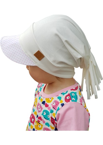 %100 Pamuklu,el Yapımı,ekstra Yumuşak Kız Bebek Çocuk Beyaz Ekru Şapka Bere fiyatları