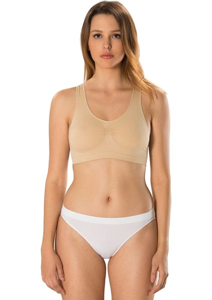 Kalın Askılı Sırt Çapraz Crop Top Crop Ten