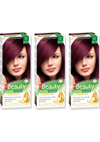 M14 Vişne Kızılı (Cherry Red) Üçlü Set