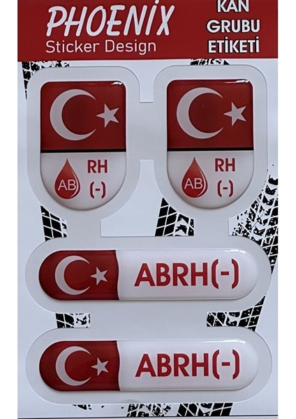 Kan Grubu Damla Sticker Abrh Negatif