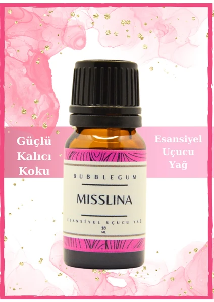 Miss Lina Bubblegum Uçucu Yağ Buhurdanlık Yağı Difüzör Esansı Aromaterapi Ortam Koku Yağı 10ML