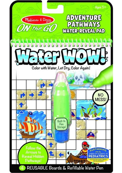 Water Wow Su ile Boyama Kitabı - Macera Yolları