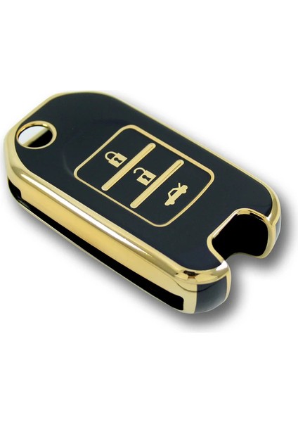 RenkStore Honda Civic, Crv 2016+ Sustalı 3 Buton Siyah Silikon Oto Anahtar Kılıfı fırsatları
