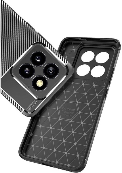 Xiaomi Mi 14 Pro Kılıf Kamera Korumalı Karbon Desenli Görünümlü Uzun Ömürlü Renk Atmaz Silikon Armor Kapak Fit Desing Negro fırsatları