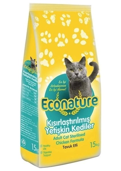 Tavuklu Kısırlaştırılmış Yetişkin Kedi Maması 15 kg