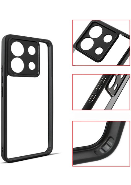 Xiaomi Redmi Note 13 Pro 5g Kılıf Kamera Korumalı Silikon Kenarlı Arkası Şeffaf Roll Kapak fırsatları