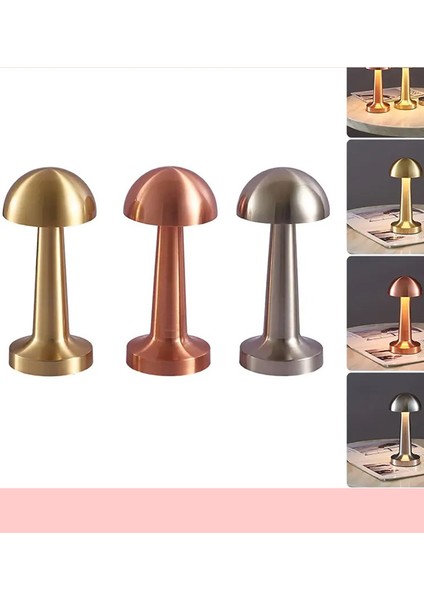 Şarjlı Dokunmatik LED Masa Lambası - Gold Rengi indirimleri