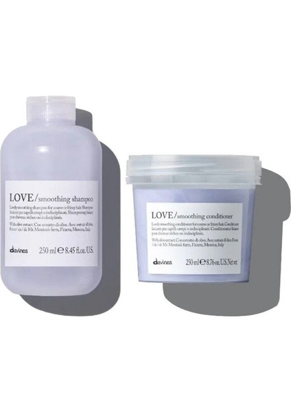 Alfaluna Davines Love Smoothing Shampoo 250ML 75586 + Love Smoothing Conditioner 250ML 75588