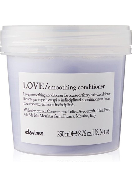 Alfaluna Davines Love Smoothing Shampoo 250ML 75586 + Love Smoothing Conditioner 250ML 75588