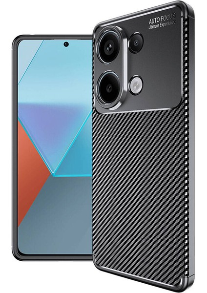 Xiaomi Redmi Note 13 Pro 4g Kılıf Karbon Desenli Lux Negro Silikon