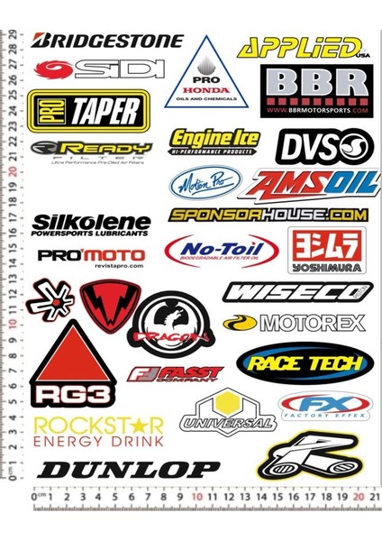 Motorsiklet Kask Leptop Telefon Arkası Sticker Çıkartma