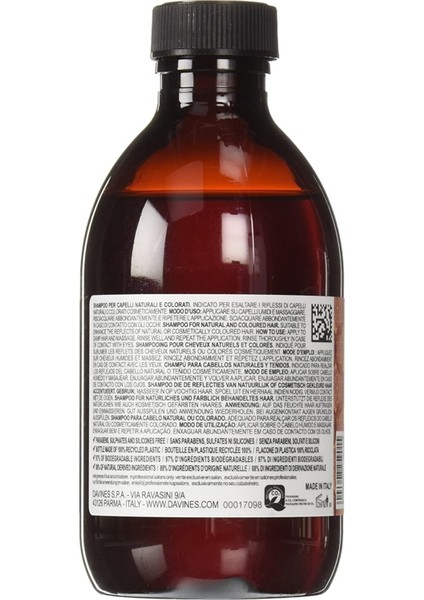 67224 Alchemic Shampoo Copper Bakır Renk Koruyucu Şampuan 8004608259015VEG fiyatları