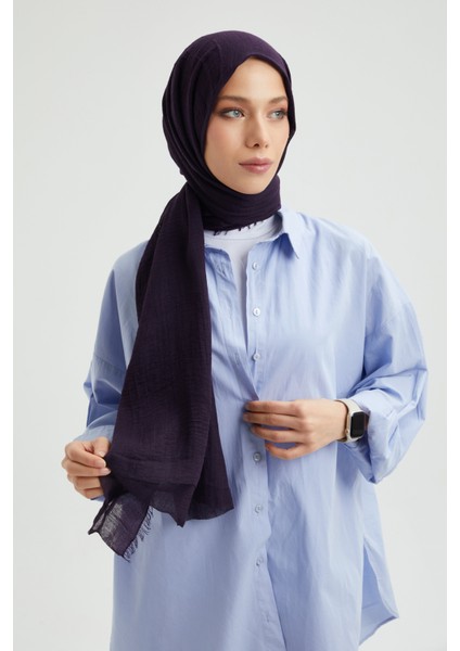 - Pamuk Şal - Bürümcük - Mürdüm