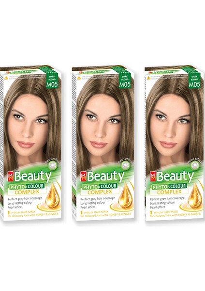 M05 Koyu Kumral (Dark Blond) Üçlü Set