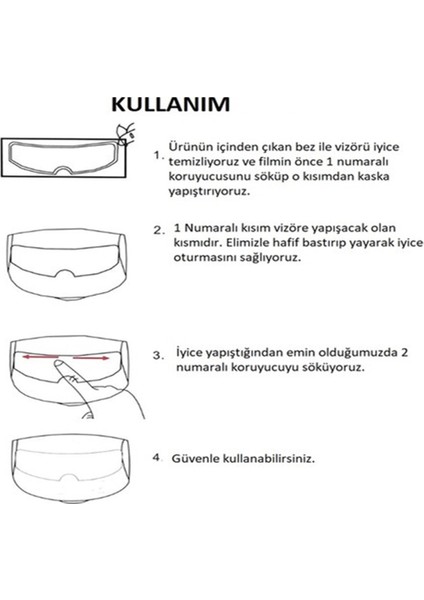 Orjinal Kalite Garantili Antifog Şeffaf Film Kask Buğu Vizör Buhar Önleyici Şeffaf Pinlock Film modelleri
