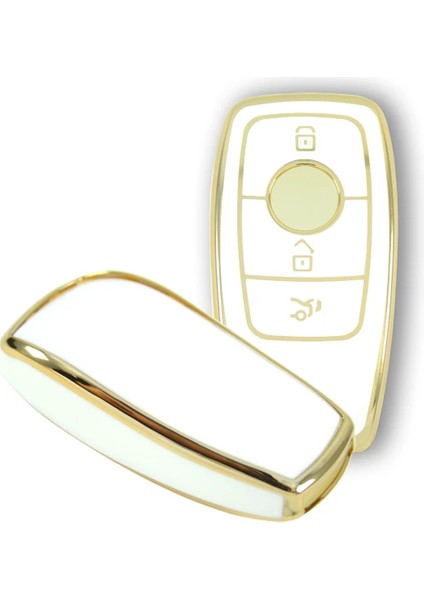 RenkStore Mercedes Benz 2017-2020 Arası Fbs4 Tip 1 Beyaz Silikon Oto Anahtar Kılıfı modelleri