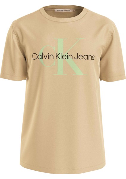 Baskılı Bej Erkek T-Shirt J30J320806AAT