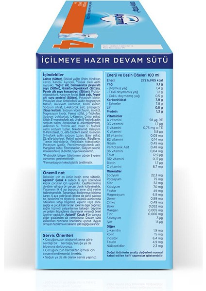 Aptamil 4 Devam Sütü 2x1000GR