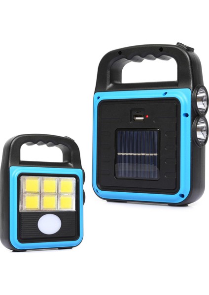 Solar Kamp Lambasi Acil Durum Işiği Şarjli Led+Cob HS-8020D Byr [byrtek]