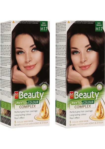 Saç Boyası M17 Koyu Kahve (Dark Brown) Ikili Set