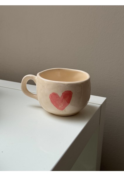 Pink Big Heart Mug