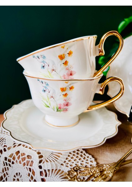 Camilla 6 Kişilik Bone China Çay Fincanı