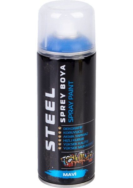 Steel Sprey Boya Mavi 400 ml