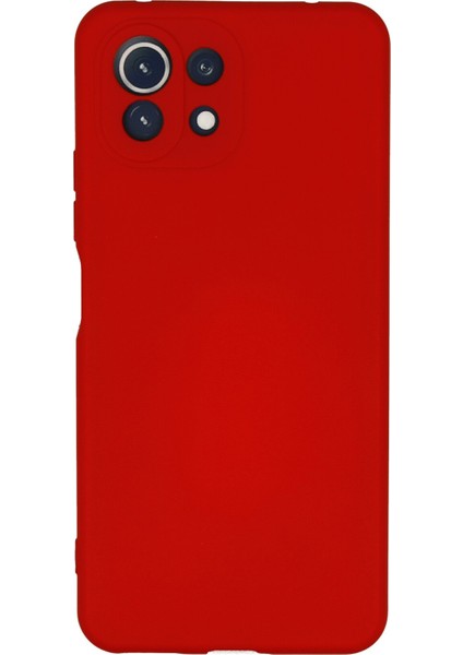 Xiaomi Mi 11 Lite Kılıf Nano Içi Kadife Silikon - Kırmızı 300099