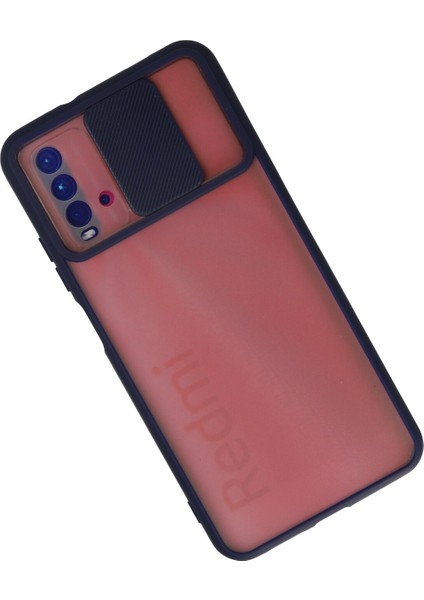 Xiaomi Redmi 9t Kılıf Palm Buzlu Kamera Sürgülü Silikon - Lacivert 300099 fiyatları