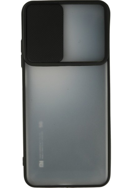 Xiaomi Mi 10T Pro Kılıf Palm Buzlu Kamera Sürgülü Silikon - Siyah 300099