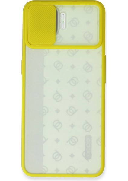 Oppo Reno 4 Lite Kılıf Palm Buzlu Kamera Sürgülü Silikon - Sarı 300099 fiyatları
