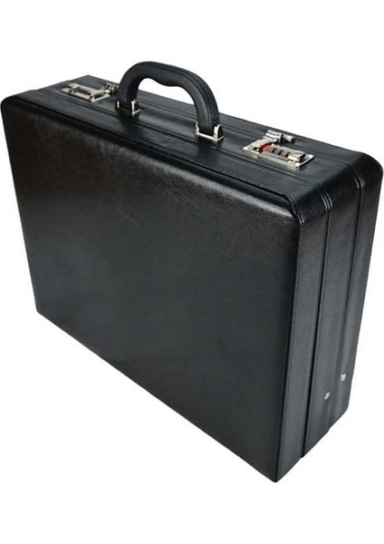 Suni Deri Siyah Bond Evrak Çantası Kilit Mekanizmalı Evrak Çantası 3 Ebat Seçeneği fiyatları