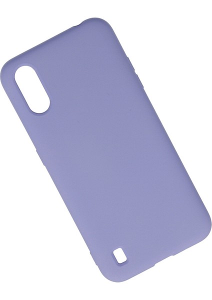 Samsung Galaxy A01 Kılıf Nano Içi Kadife Silikon - Lila 300099