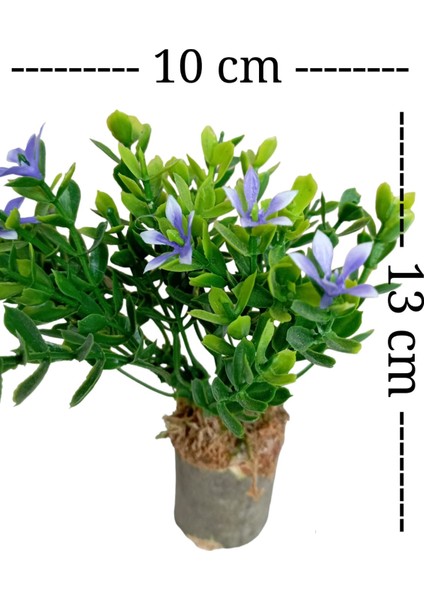 Kütükte Çiçekli Fesleğen Kahve Yanı Sunumluk Görünümlü Yapay Çiçek fiyatları