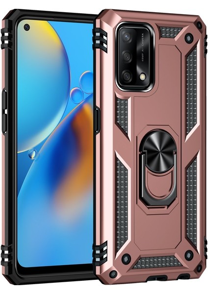 Oppo A74 4g Kılıf Sofya Yüzüklü Silikon Kapak - Rose 300099 fiyatları