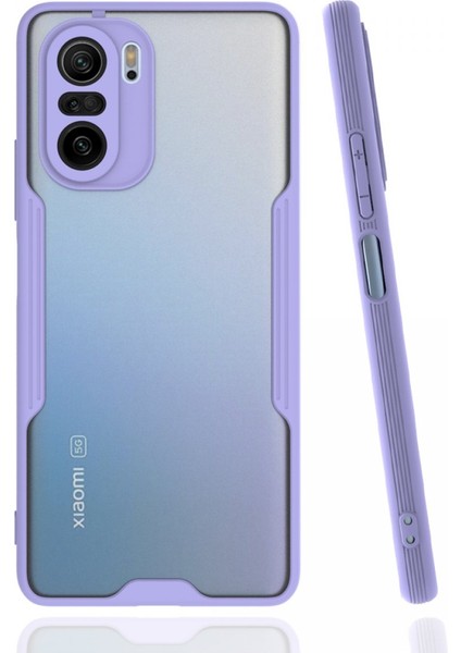 Xiaomi Poco F3 Kılıf Platin Silikon - Lila 300099