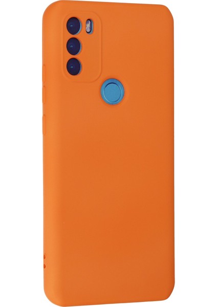 General Mobile Gm 21 Plus Kılıf Nano Içi Kadife Silikon - Turuncu 300099